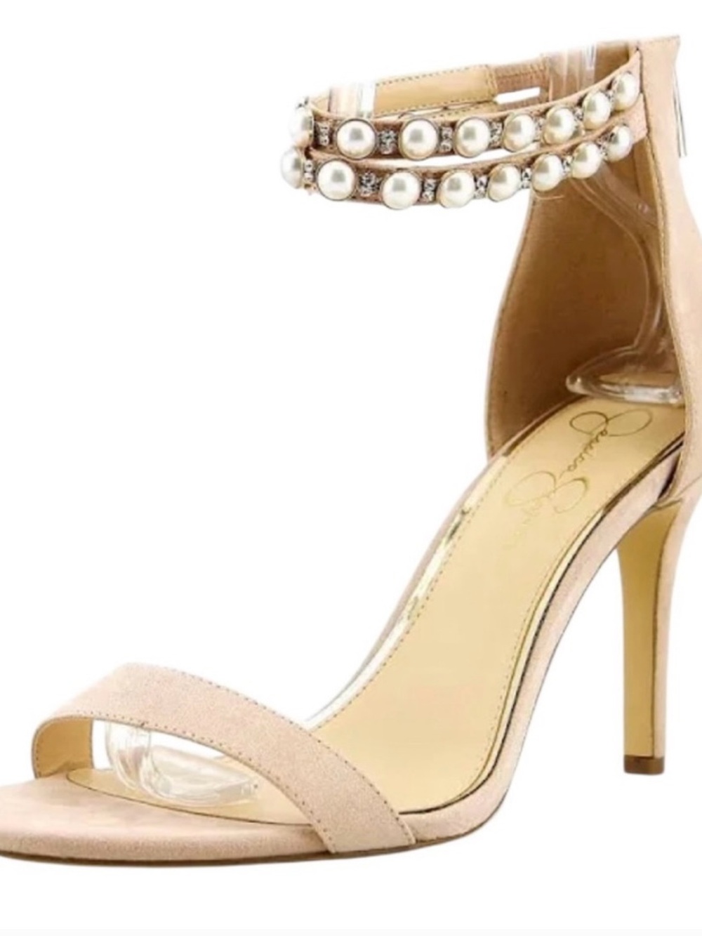 Jessica Simpson Jalinda Blush Suede Heels